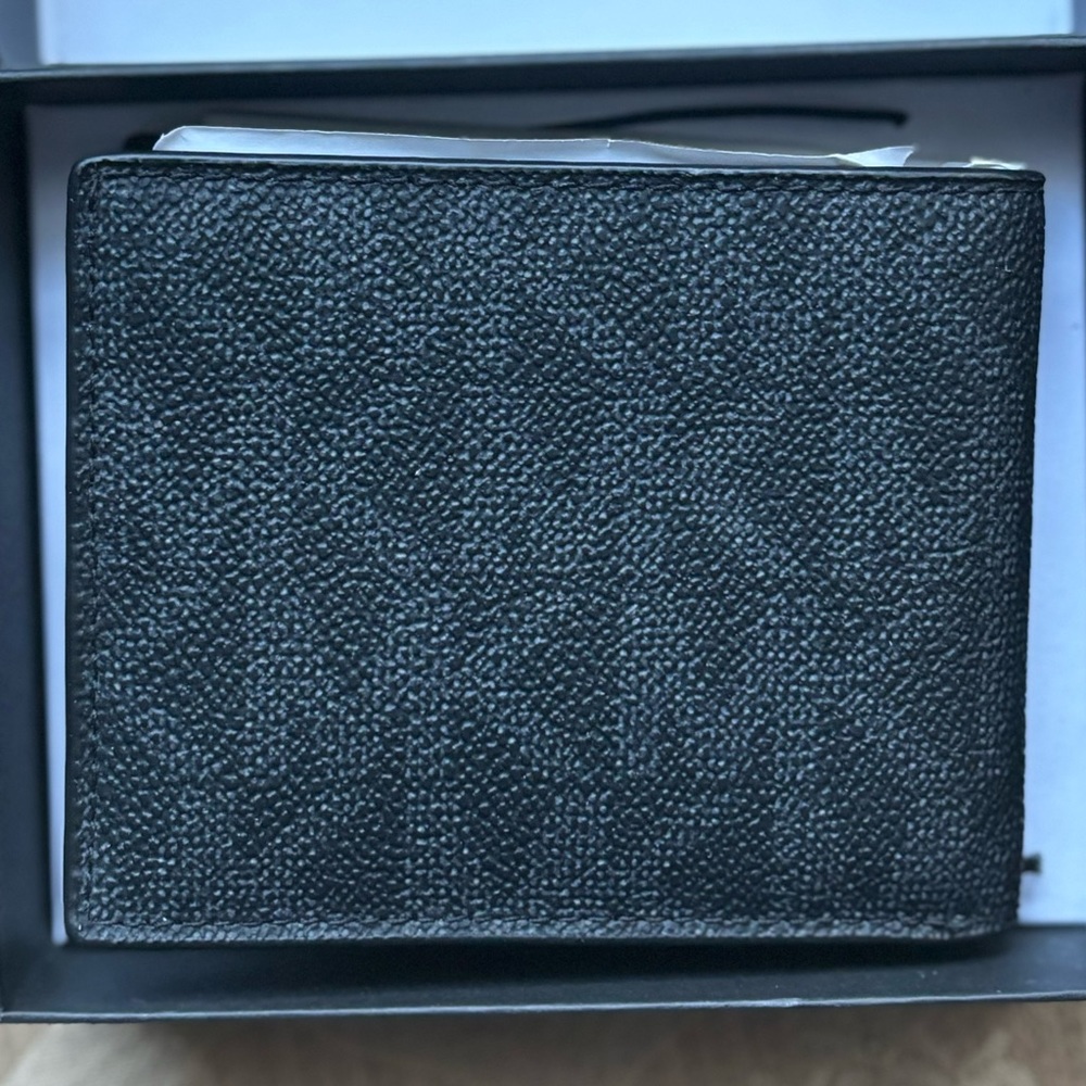 New Michael Kors Jet Set Slim Billfold Men's Black 86S9LMNF5B